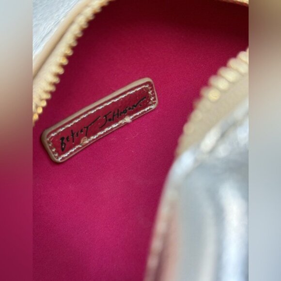 🆕 BETSEY JOHNSON 🧿 NWOT Eyes Have It, Gold Evil Eye Bead Crossbody Bag *FLAW* - Picture 12 of 16